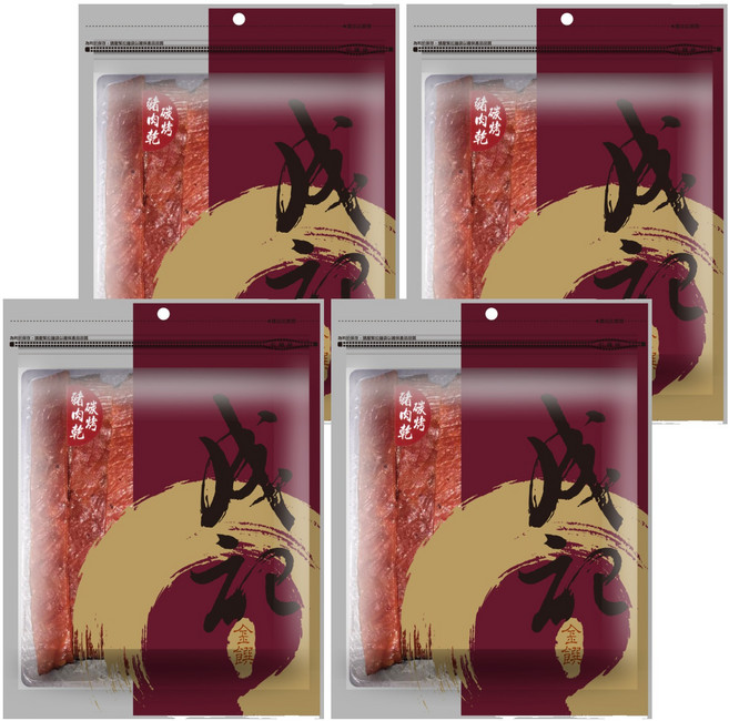 成記食品 碳烤豬肉乾, 285g, 4包