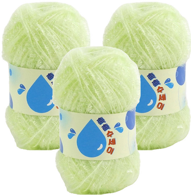 쎄비 촉촉 수세미실, 청포도에이드, 3개