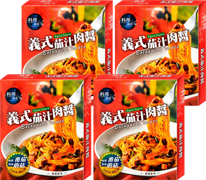 聯夏 料理研究所 義式茄汁肉醬, 140g, 4盒