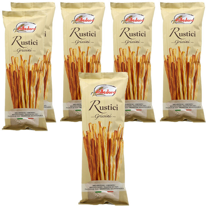 발레도로 그리시니 루스티치 막대과자, 100g, 6개