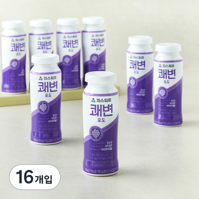 파스퇴르 쾌변 요구르트 포도, 150ml, 4개입, 4개