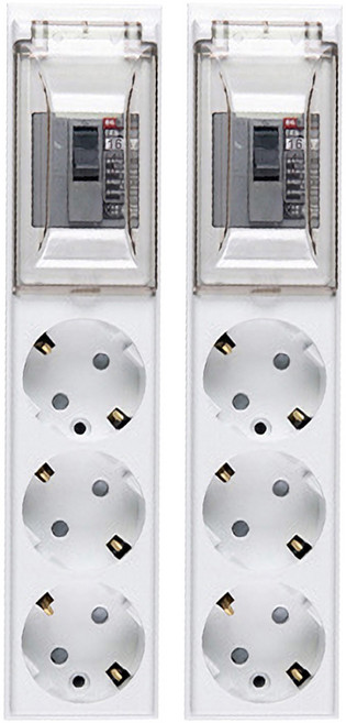 이어지다 고용량 배선 멀티탭 3구 OSB323, 2.5m, 화이트, 2개