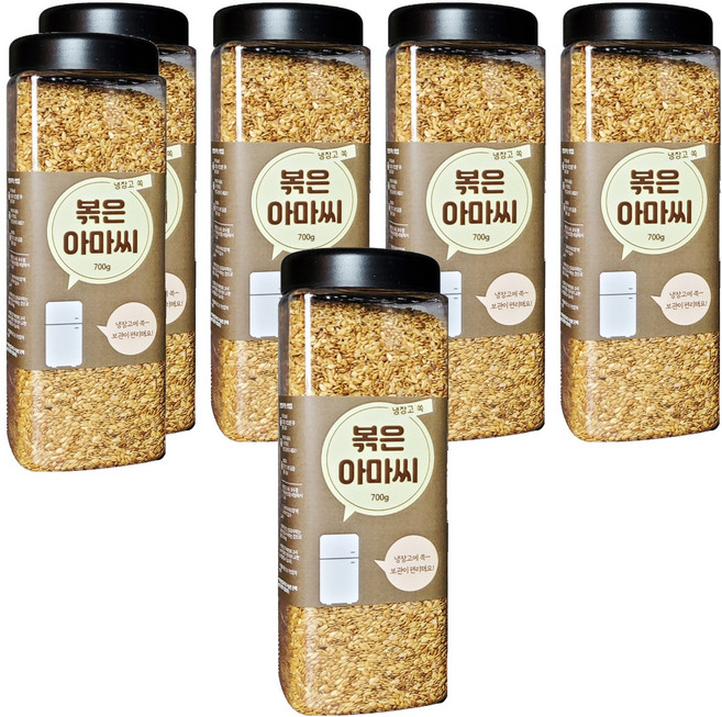 대구농산 냉장고쏙 볶은 아마씨, 700g, 6개