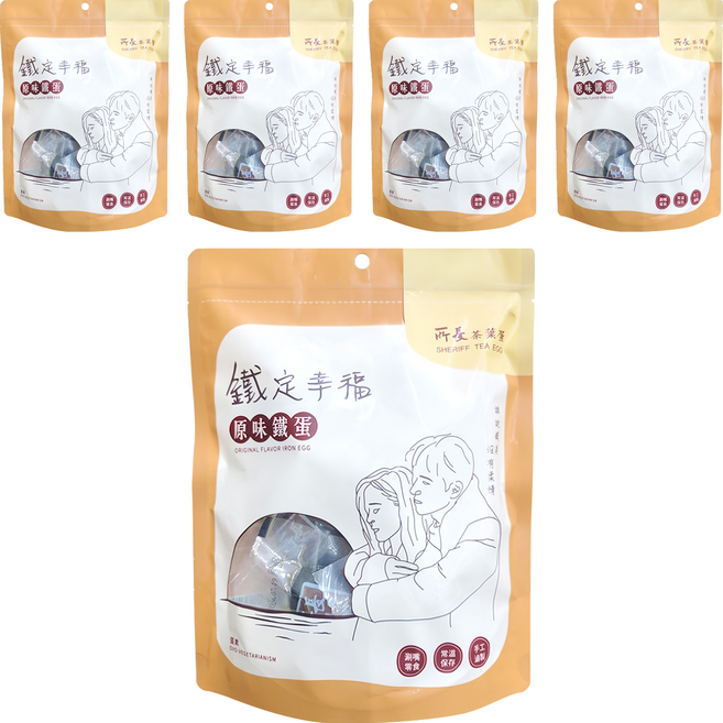 所長茶葉蛋 原味鐵蛋 Q彈可口 藥膳香氣 甘甜風味 M級雞蛋, 165g, 5包