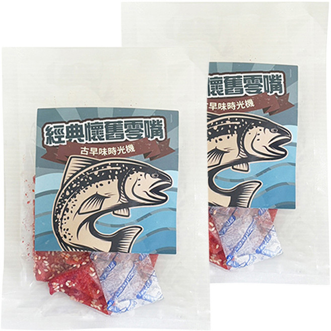 Cammie 佳美 古早味時光機 經典懷舊海味零嘴隨手包 鐵板燒魚片, 50g, 2包
