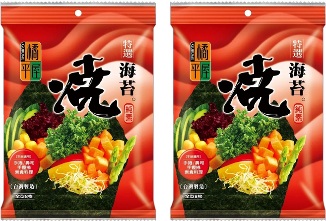 橘平屋 特選燒海苔, 20.8g, 2包