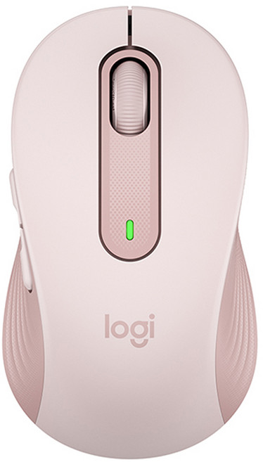 Logitech 羅技 多工靜音無線滑鼠, M650, 粉色