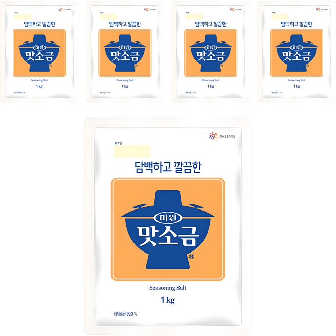 미원 맛소금, 1kg, 5개