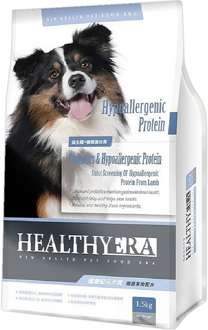 福壽實業 HEALTHYERA 健康紀元 犬用 低過敏照護配方乾糧, 1.5kg, 1個, 羊肉 + 益生菌 + 低敏蛋白