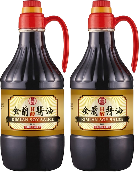 KIMLAN 金蘭 甘醇醬油, 1.5L, 2瓶
