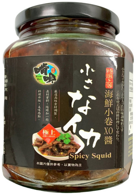 啃唄 海鮮小卷干貝XO醬, 350g, 1罐