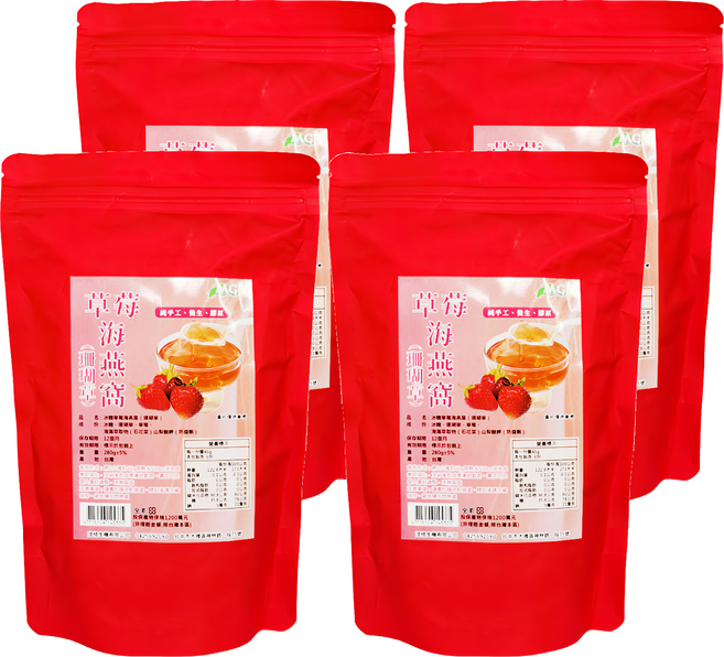茂格生機 冰糖草苺海燕窩, 280g, 4包