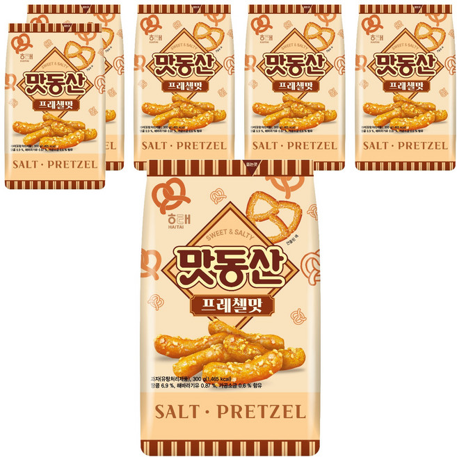 맛동산 프레첼맛, 6개, 300g