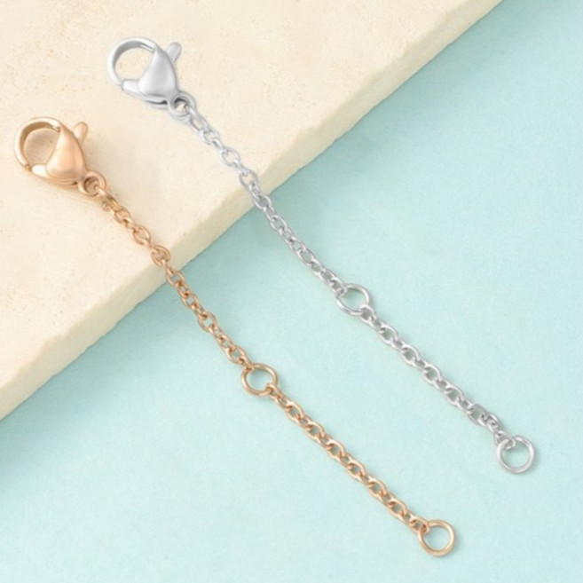 비아워게스트 여성용 써지컬스틸 목걸이 팔찌 발찌 2단 연장체인