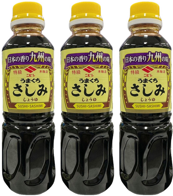 니비시 사시미 쇼유, 360ml, 3개