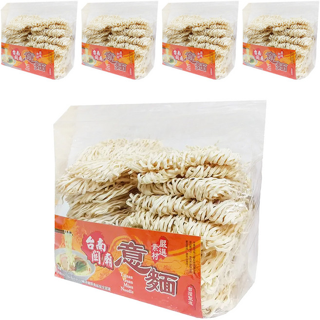 忠義 台南關廟意麵, 1kg, 5袋