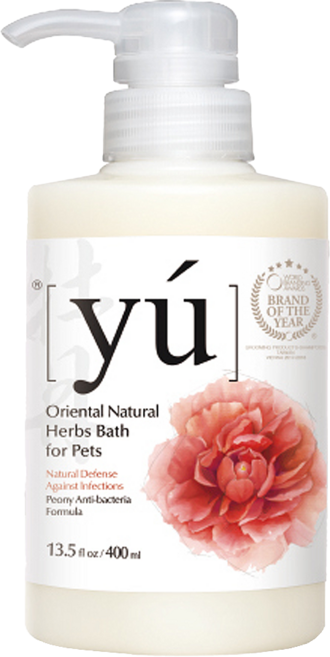 yu 東方森草 寵物沐浴乳 牡丹抗菌配方, 400ml, 1瓶