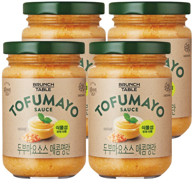 복음자리 두부마요소스 매콤명란, 190g, 4개
