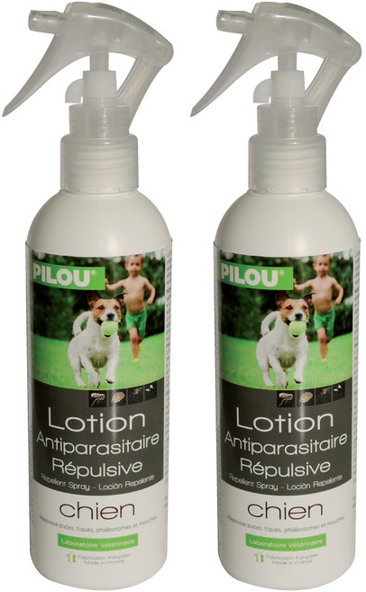 필루 레풀 7 반려동물 외부 기생충 예방 로션 스프레이, 250ml, 2개