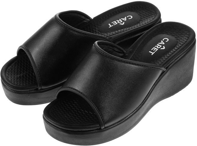 캐럿 소프트 이중쿠션 상굽 하이힐 슬리퍼