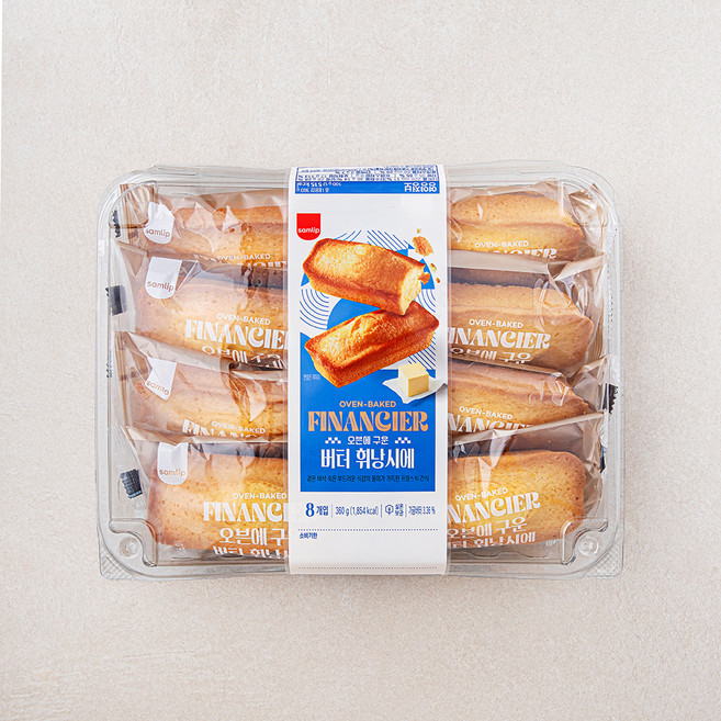 삼립 오븐에 구운 버터 휘낭시에, 45g, 8개입, 1개