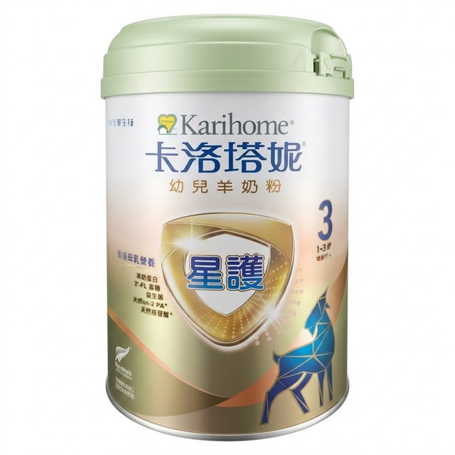 Karihome 卡洛塔妮 星護幼兒羊奶粉 3號 1~3歲, 800g, 1個