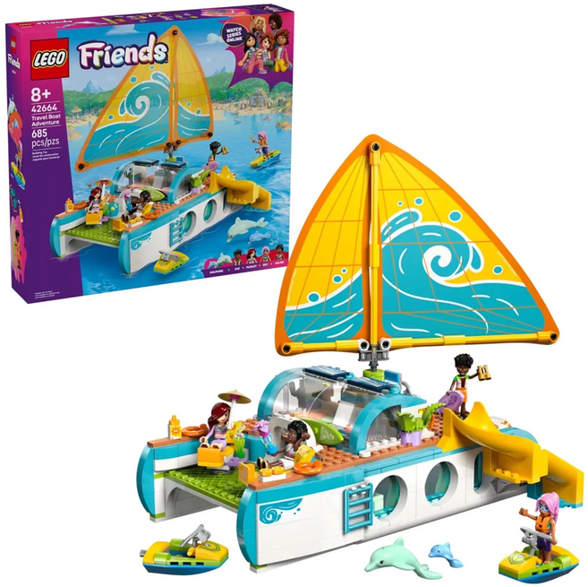 LEGO 樂高 好朋友系列 旅行船大冒險 Travel Boat Adventure 42664, 1盒, 多色