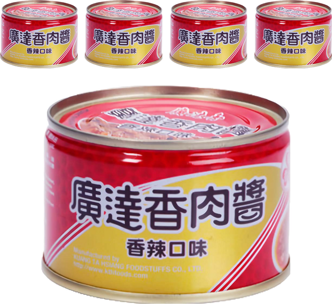 廣達香 肉醬 香辣口味, 160g, 5罐