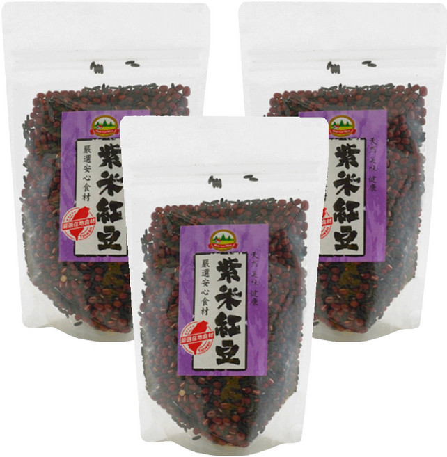 WON LAI WON 旺來旺 紫米紅豆, 400g, 3包