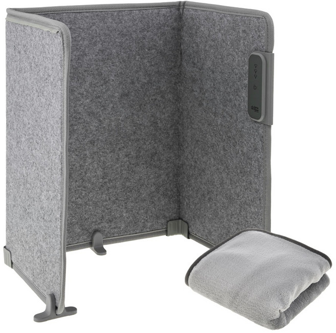 홈플래닛 접이식 파티션 히터, D2401, 그레이