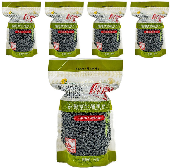 超賀 原生種黑豆, 550g, 5包