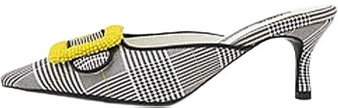 여성용 레트로 스틸레토 뮬 힐 C276_0419