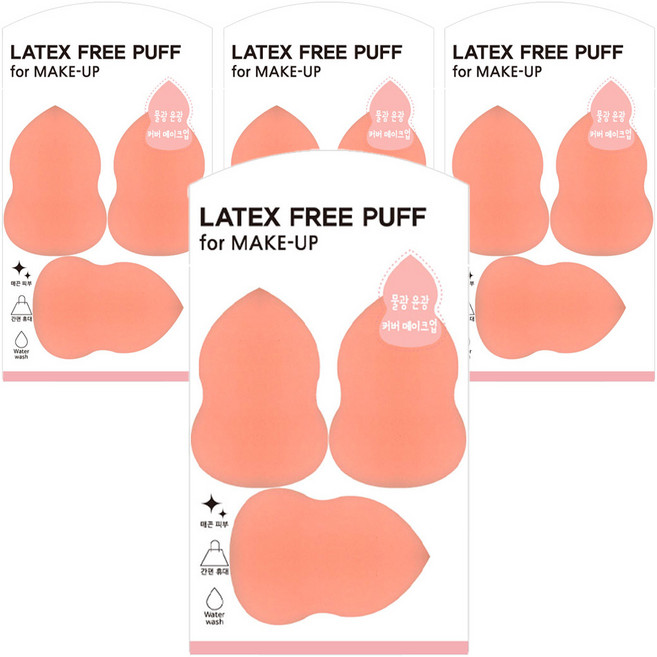 주트 라텍스 프리 퍼프, 12개