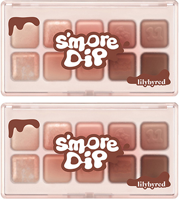 릴리바이레드 무드키보드 아이팔레트, 초코칩스모어, 2개