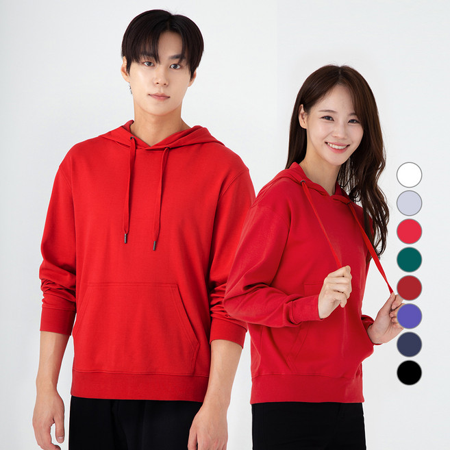 캐럿 남녀공용 특양면 후드티 8컬러