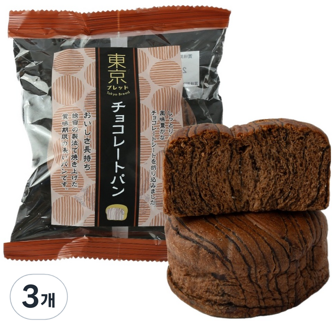 도쿄브레드 초코빵, 70g, 3개