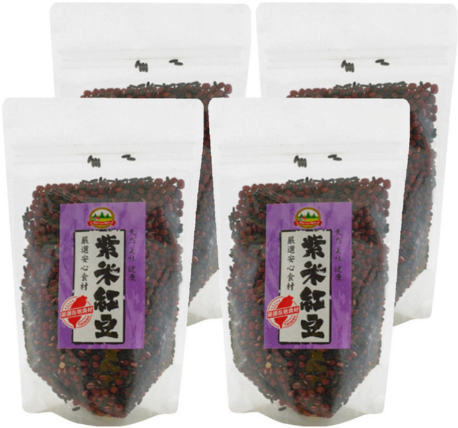 WON LAI WON 旺來旺 紫米紅豆, 400g, 4包