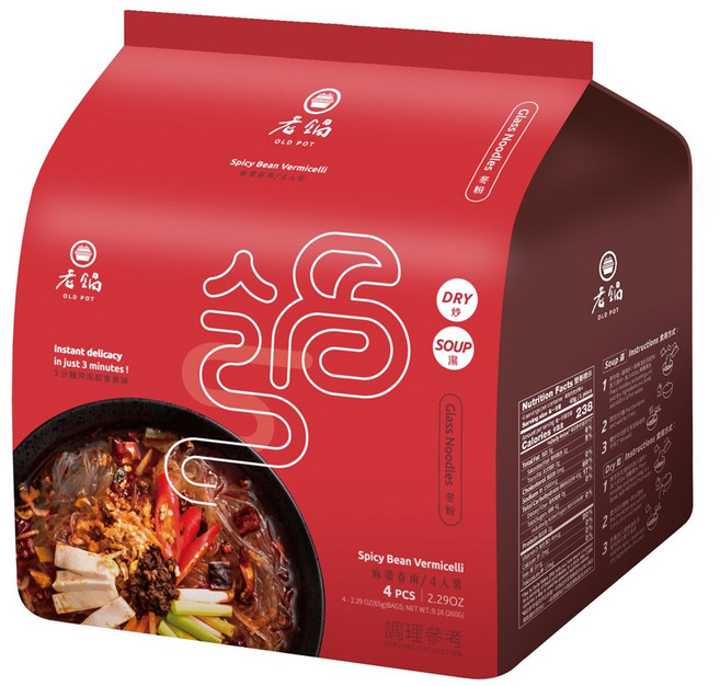 老鍋米粉 麻婆春雨, 65g, 1袋
