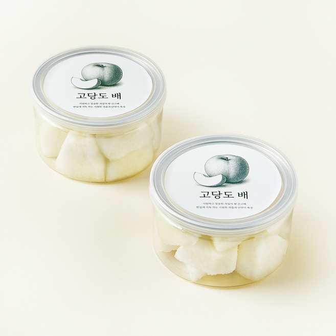 컷팅 고당도 배, 200g, 2개