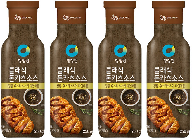 청정원 클래식 돈카츠 소스, 250g, 4개