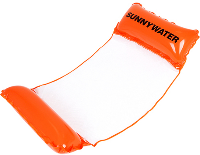 써니워터 컬러 해먹 튜브 132cm, 오렌지, 1개