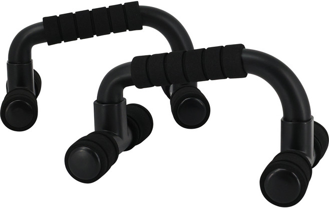 벨리카 홈짐 베이직 푸시업 바 2p, PB-01, 블랙