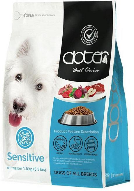 doter 寵愛物語 全齡犬 飼料, 1.5kg, 1袋, 低敏保健