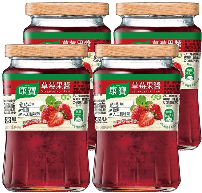 Knorr 康寶 草莓果醬, 400g, 4罐