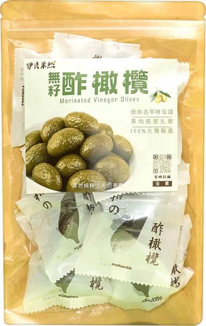 伊貝果然 無籽酢橄欖, 1個, 180g
