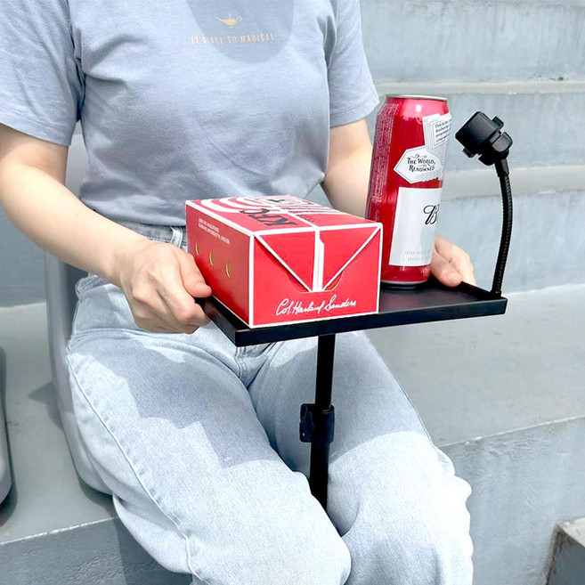 깔끔더하기 야구장 휴대용 접이식 미니트레이 간이테이블 S