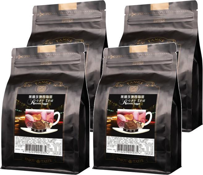 FANGS 方氏 黑糖玫瑰四物茶, 17g, 15個, 4袋