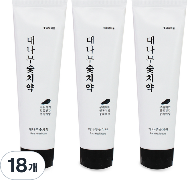 닥터이엘 대나무 숯치약, 18개, 120g