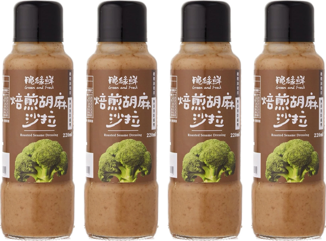 KOKUMORI 穀盛 脆綠鮮沙拉 焙煎胡麻, 220ml, 4瓶