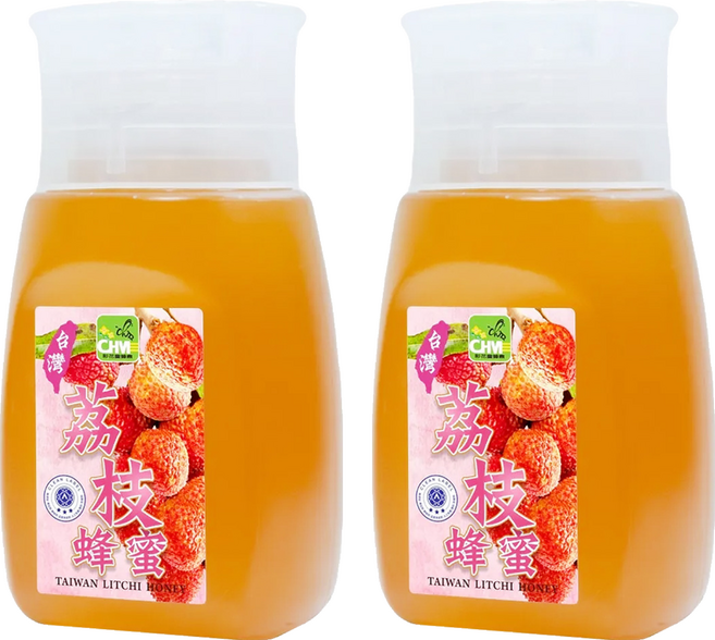 彩花蜜 台灣荔枝蜂蜜, 350g, 2瓶